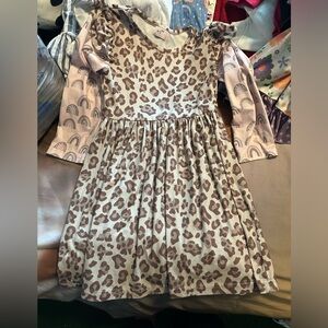 Pete + Lucy Rainbows and Cheetah Pink Dress Size 6